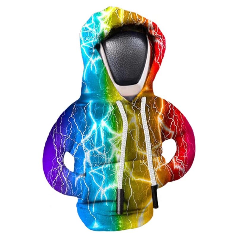 Custom shift knob hoodie-lightning