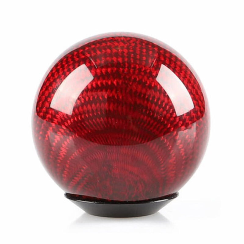 Ball Carbon Gear Knob Red