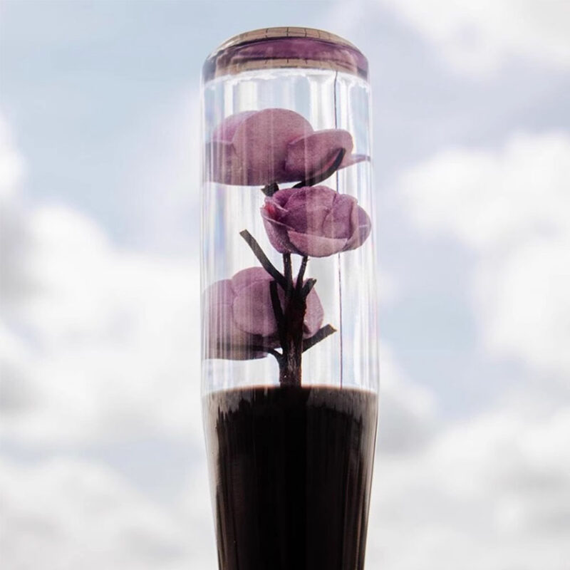 Purple Rose Shift Knob Crystal