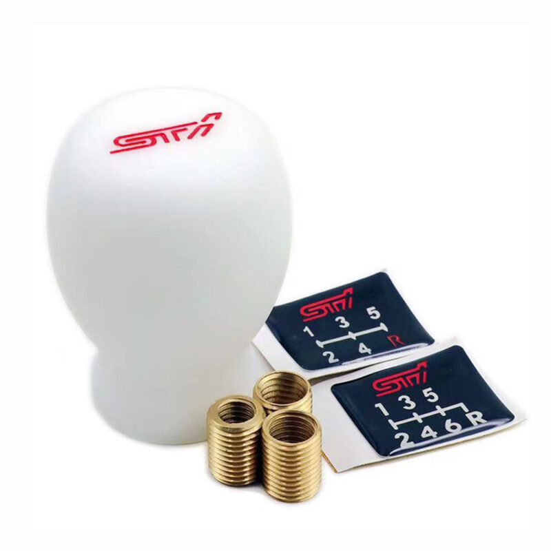 white sti shift knob manual