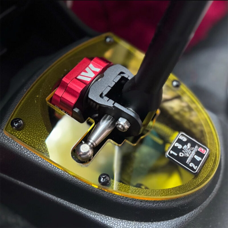 Custom Acrylic Short Shifter Plate Cover yellow