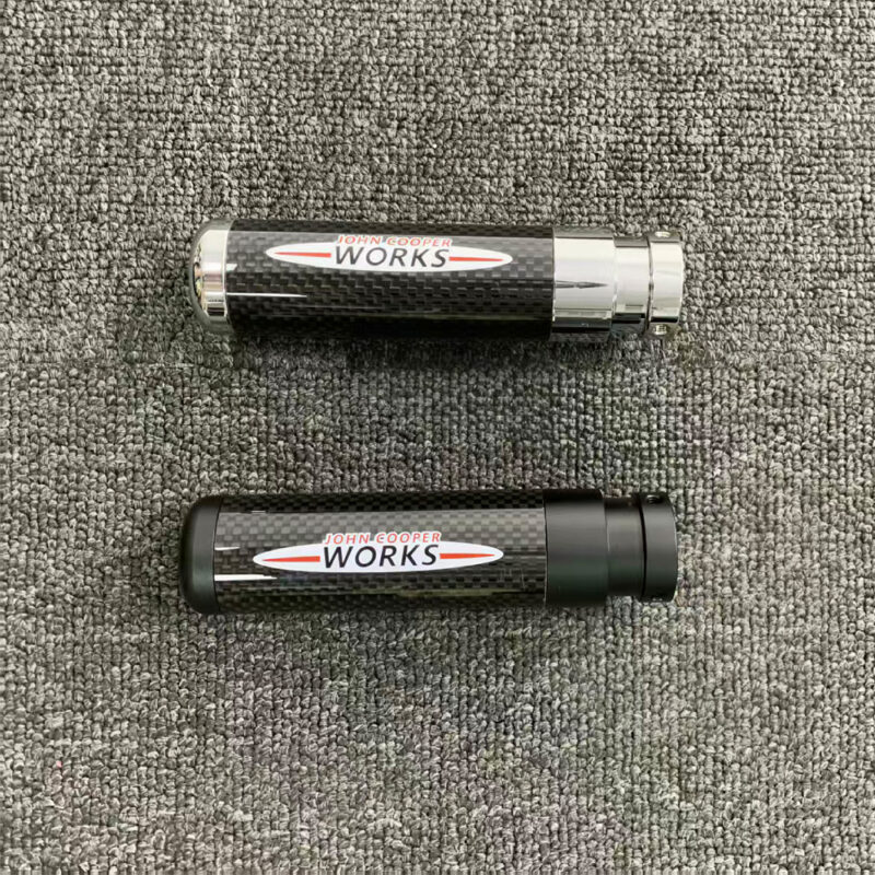 E brake handle black silver