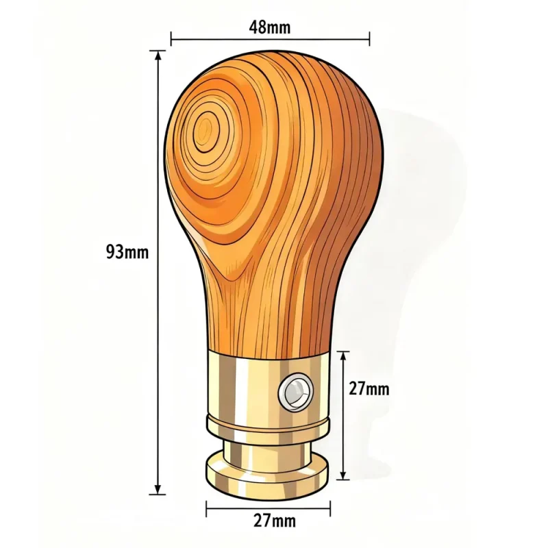 Audi Wooden Gear Knob for Manual Gearboxes - Image 5