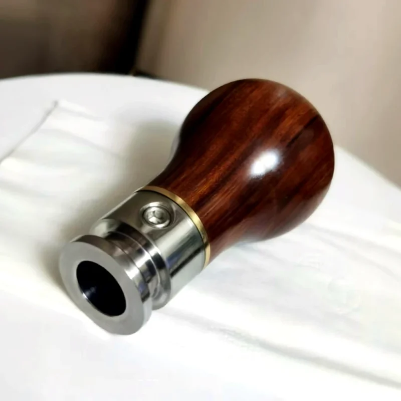 vw-wood-gear-knob-stainless-base-detail