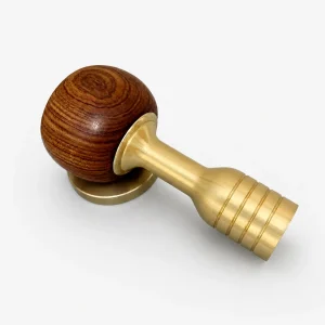 Retro wooden and brass gear knob for Suzuki Jimny