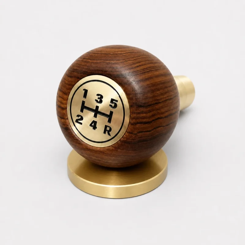 Suzuki Jimny manual gear knob with brass logo